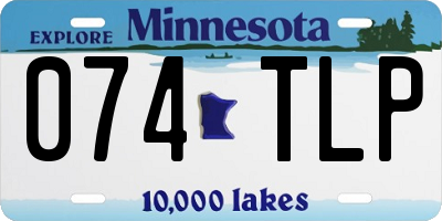 MN license plate 074TLP