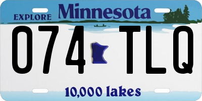MN license plate 074TLQ