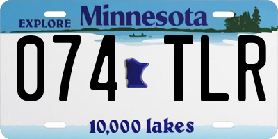MN license plate 074TLR