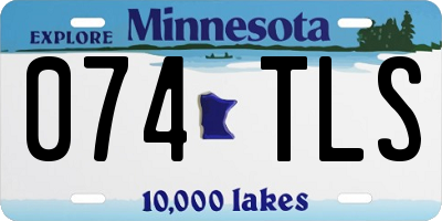 MN license plate 074TLS