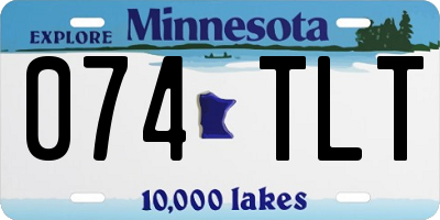 MN license plate 074TLT