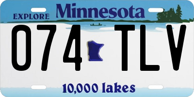 MN license plate 074TLV
