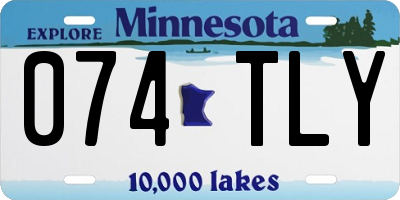 MN license plate 074TLY