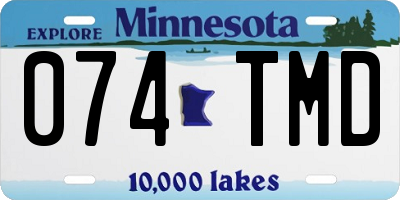MN license plate 074TMD