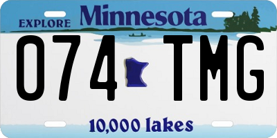 MN license plate 074TMG
