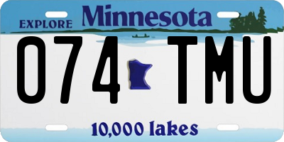 MN license plate 074TMU