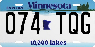 MN license plate 074TQG