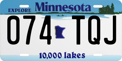 MN license plate 074TQJ