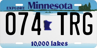 MN license plate 074TRG