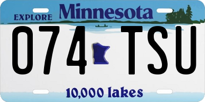 MN license plate 074TSU