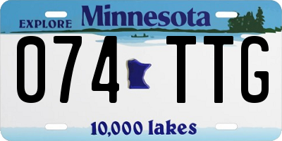 MN license plate 074TTG