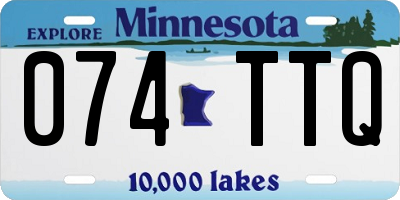 MN license plate 074TTQ