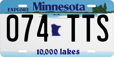 MN license plate 074TTS