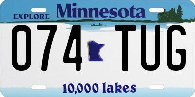 MN license plate 074TUG