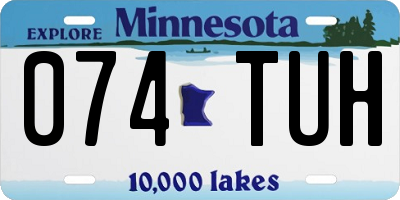 MN license plate 074TUH