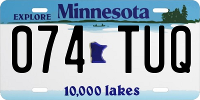 MN license plate 074TUQ