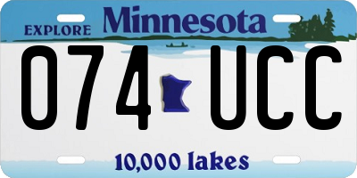 MN license plate 074UCC