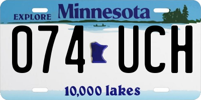 MN license plate 074UCH