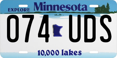 MN license plate 074UDS