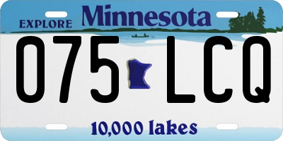 MN license plate 075LCQ