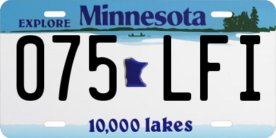 MN license plate 075LFI