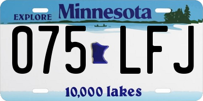 MN license plate 075LFJ