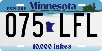 MN license plate 075LFL