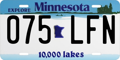 MN license plate 075LFN