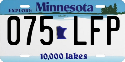 MN license plate 075LFP