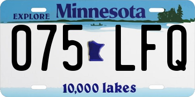 MN license plate 075LFQ