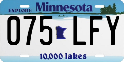 MN license plate 075LFY