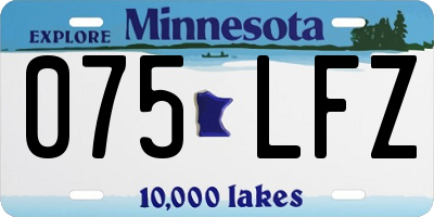 MN license plate 075LFZ