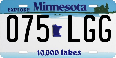 MN license plate 075LGG