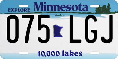 MN license plate 075LGJ
