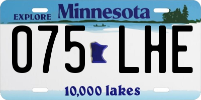 MN license plate 075LHE