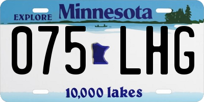 MN license plate 075LHG