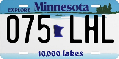 MN license plate 075LHL