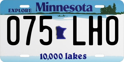 MN license plate 075LHO