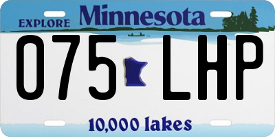 MN license plate 075LHP
