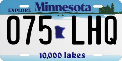 MN license plate 075LHQ