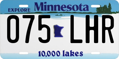MN license plate 075LHR
