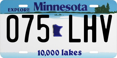 MN license plate 075LHV