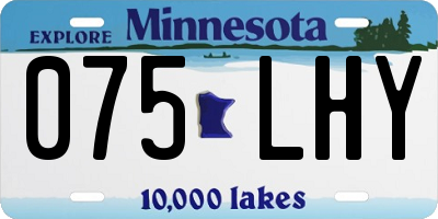 MN license plate 075LHY