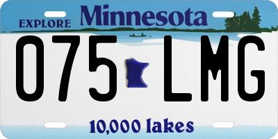 MN license plate 075LMG