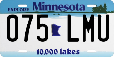 MN license plate 075LMU
