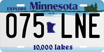 MN license plate 075LNE