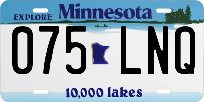 MN license plate 075LNQ