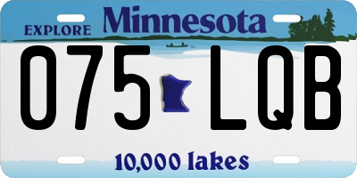 MN license plate 075LQB