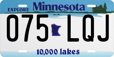 MN license plate 075LQJ