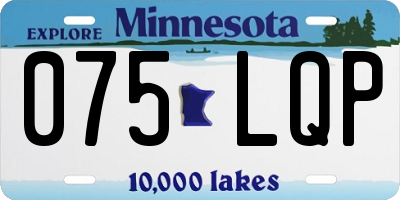 MN license plate 075LQP